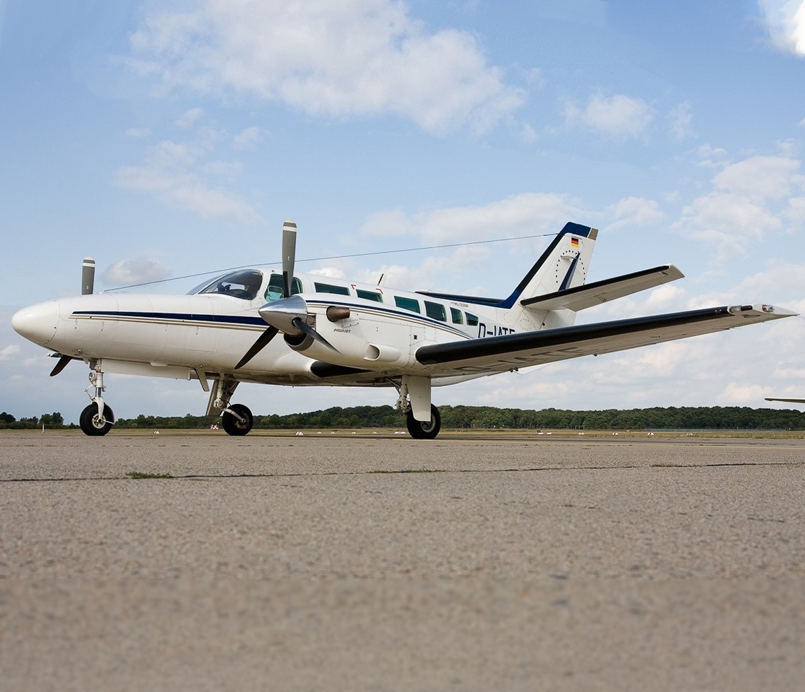 Cessna Caravan small cargo aircraft for freight on runway