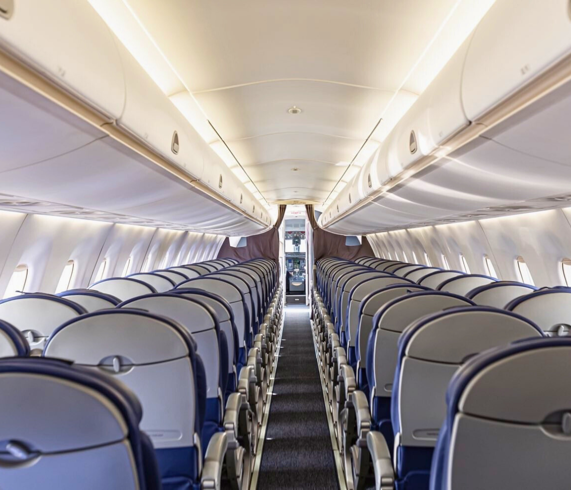 Commute Air Embraer 170 Aircraft Interior Reverse