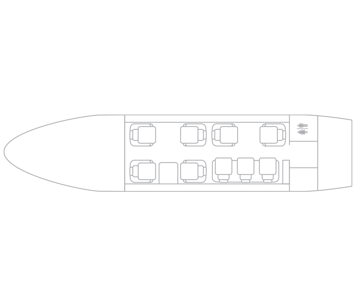 Bombardier Challenger 350 interior specification