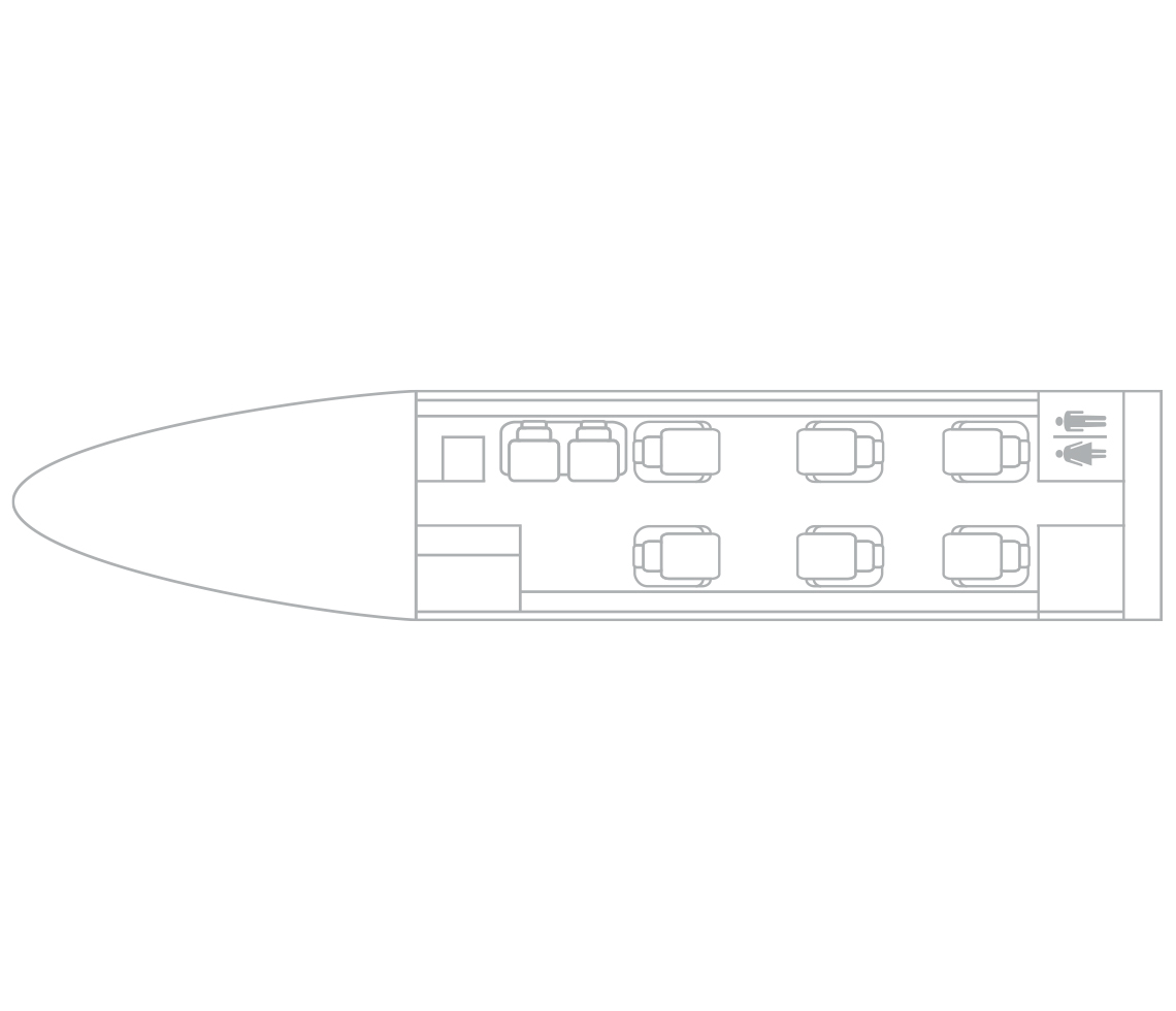 Embraer Prateor 500 interior specifications