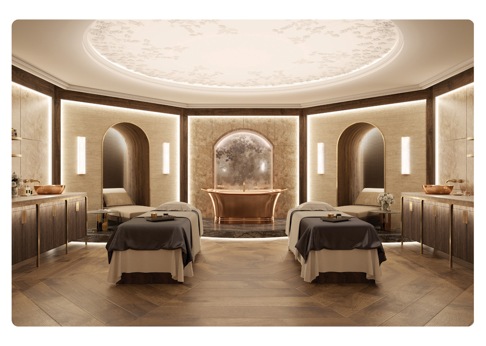 Cupola treatment room at Raffles Guerlain Spa, London