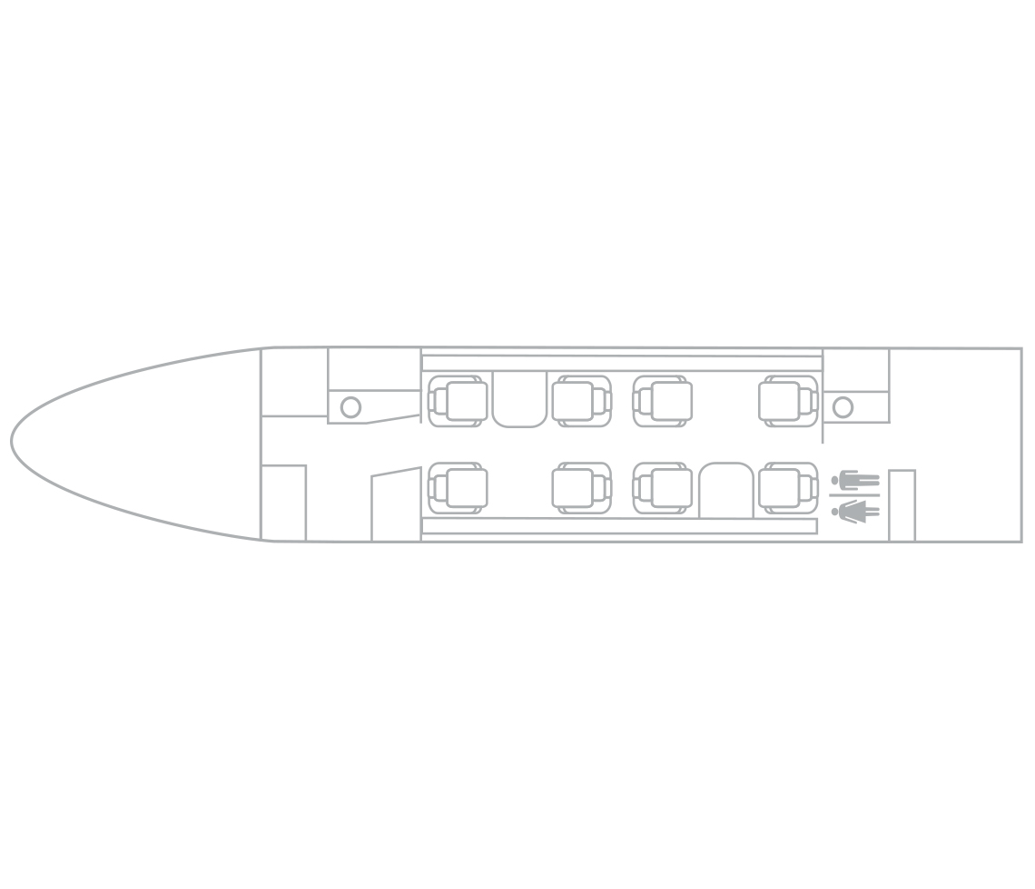 Hawker 4000 interior cabin specifications