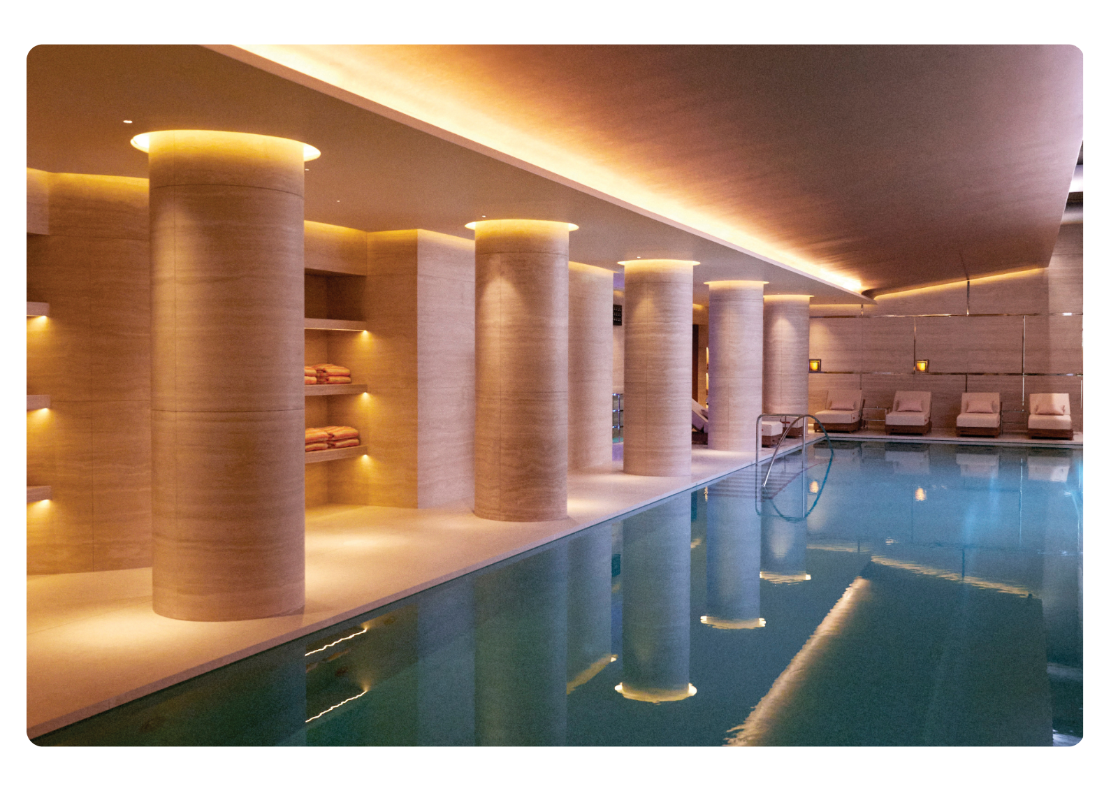 The Surrenne swimming pool at the Emory Hotel, London