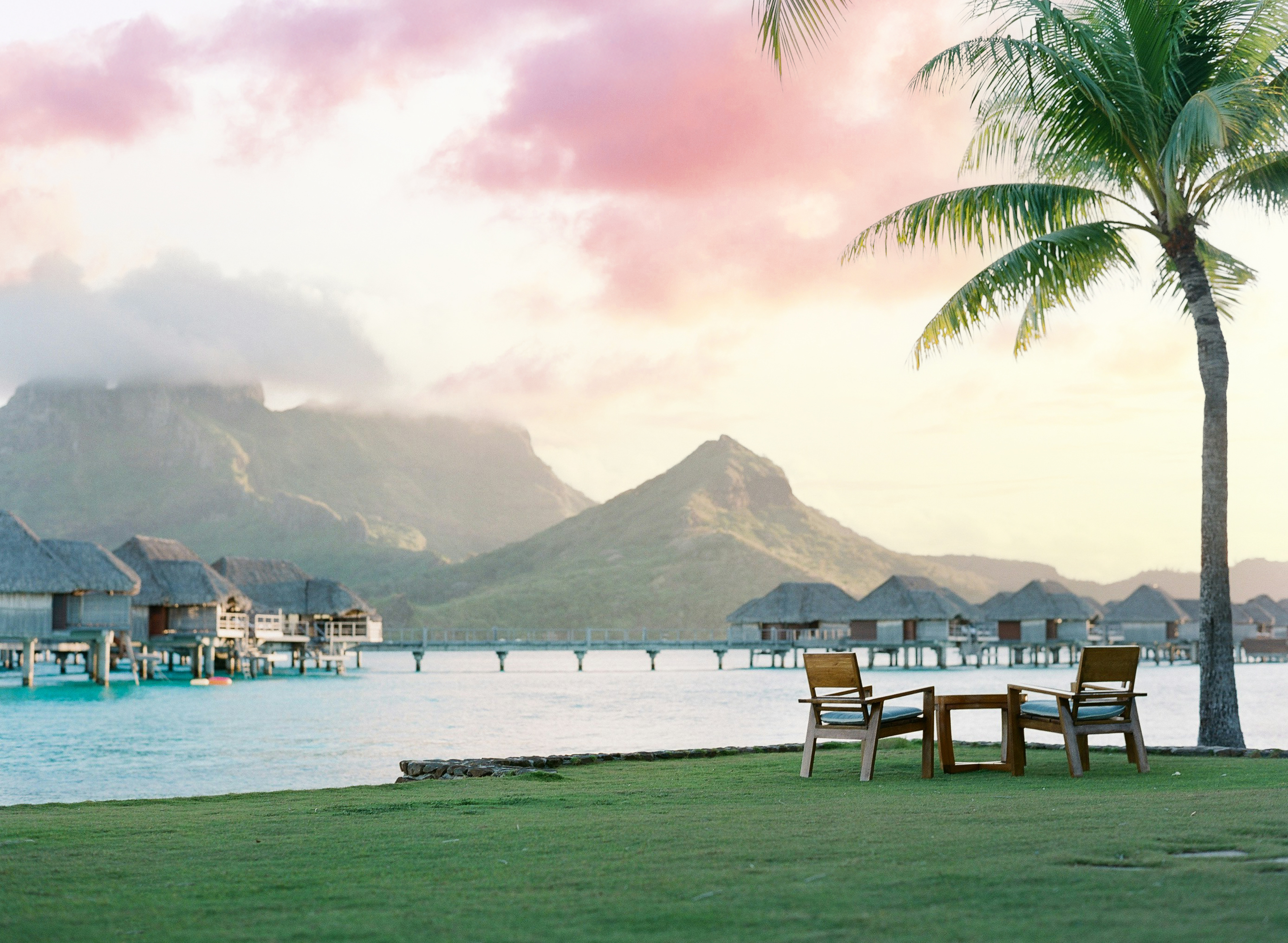 Floating bungalows Bora Bora